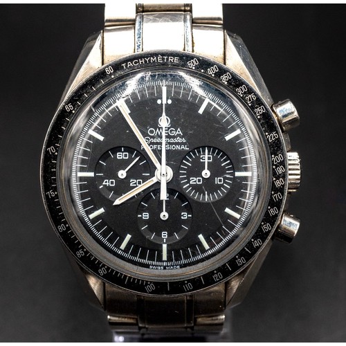 225 - OMEGA SPEEDMASTER PROFESSIONAL AUTOMATIC ‘MOON WATCH’Fitted with 849 model stainless steel bracelet.... 