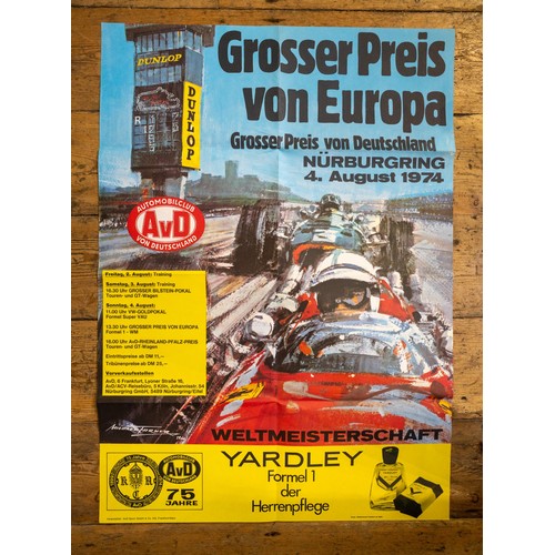 81 - FIVE 1970S GERMAN NURBURGRING RACING POSTERS