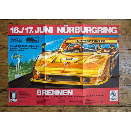 81 - FIVE 1970S GERMAN NURBURGRING RACING POSTERS