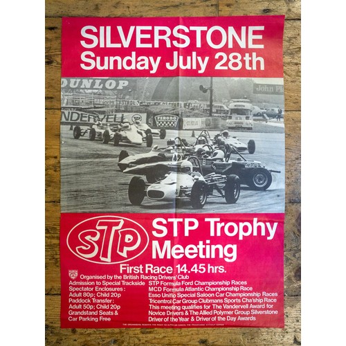 80 - TEN 1970S SILVERSTONE RACING POSTERSAll from various jubliee events of the period. 65 x 47cm wide.... 