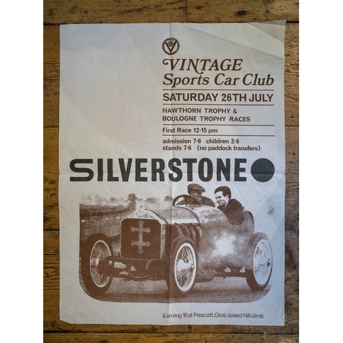 80 - TEN 1970S SILVERSTONE RACING POSTERSAll from various jubliee events of the period. 65 x 47cm wide.... 