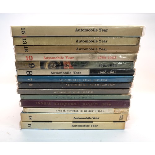 74 - A COLLECTION OF 27 HARDBACK COPIES OF AUTOMOBILE YEARThe yearbook specialising in the automobile and... 