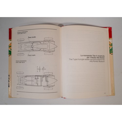 15 - FIVE VOLUMES ON PRE-WAR RACING ALFA-ROMEOSAlfa-Romeo Tipo 1 Monoposto BY Luigi Fusi (signed by the a... 