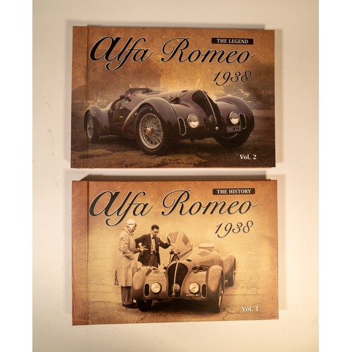 15 - FIVE VOLUMES ON PRE-WAR RACING ALFA-ROMEOSAlfa-Romeo Tipo 1 Monoposto BY Luigi Fusi (signed by the a... 