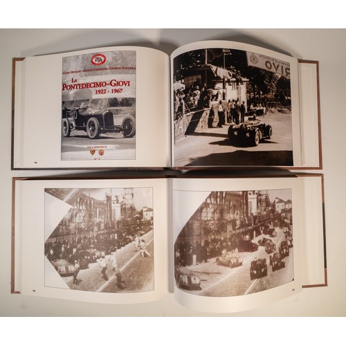 15 - FIVE VOLUMES ON PRE-WAR RACING ALFA-ROMEOSAlfa-Romeo Tipo 1 Monoposto BY Luigi Fusi (signed by the a... 