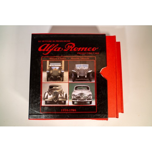 14 - A COLLECTION OF ALFA-ROMEO BOOKSAlfa-Romeo Production Cars, D'Amico, Tabucchi (1996) - two volume se... 