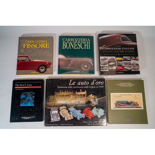 7 - A COLLECTION OF REFERENCE BOOKS ON ITALIAN CARROZZERIACarrozzeria by Alessandro SanniaPietro Frua un... 