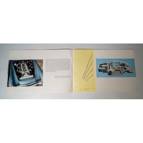 105 - ASTON-MARTIN DB4 SALOON BROCHURECard covers, colour 6-page brochure, outlining details and specifica... 