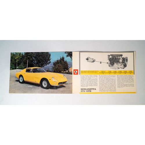 94 - FERRARI BERLINETTA 275 GTB BROCHUREIn yellow, black and whie. Stamped W.H.Lowe of Australia. With ve... 