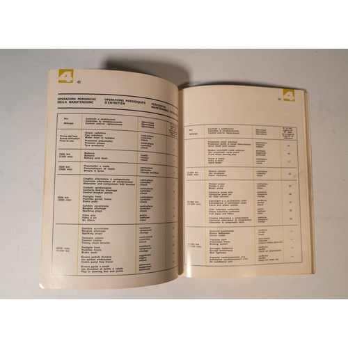 92 - 1969-70 FERRARI 365 GTB/4 OPERATING AND MAINTENANCE HANDBOOK