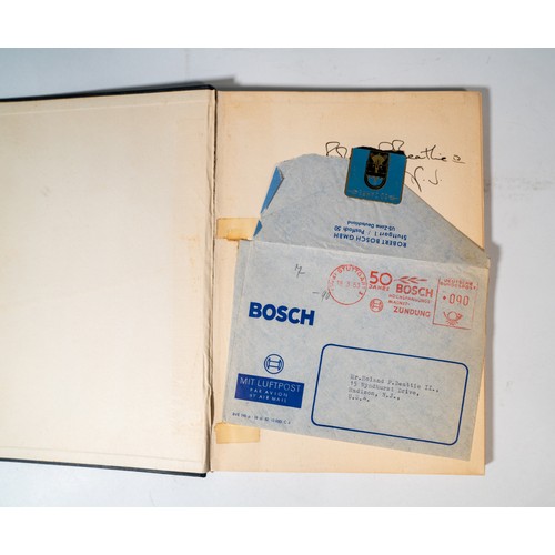 87 - MERCEDES KONSTRUKTIONEN IN FUNF JAHRZENTENDated April 1951, contains Bosch envelope and letter addre... 