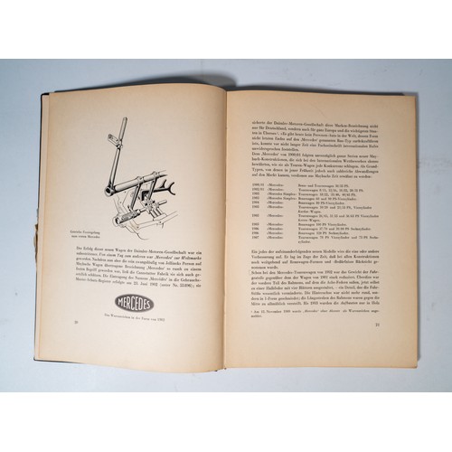 87 - MERCEDES KONSTRUKTIONEN IN FUNF JAHRZENTENDated April 1951, contains Bosch envelope and letter addre... 