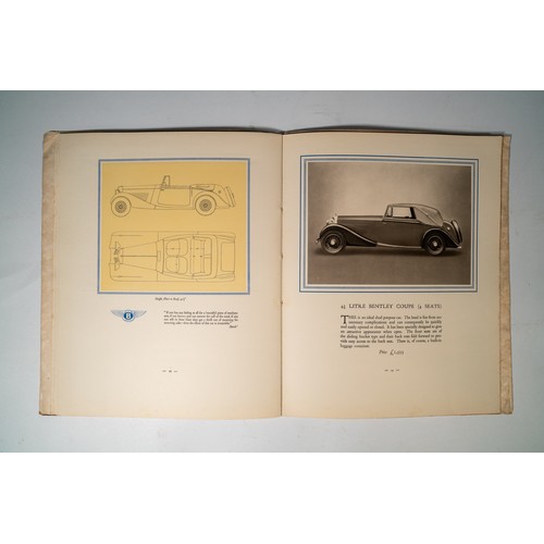 68 - BENTLEY 4 1/4 LITRE CUSTOMER BROCHURE/LEAFLET.