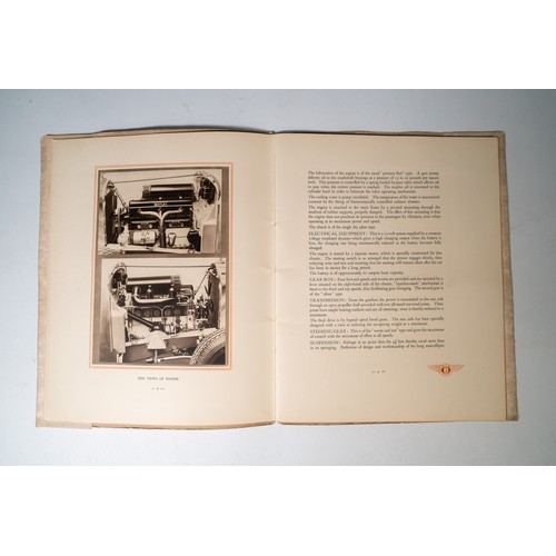 66 - 1936 BENTLEY 4 1/4 LITRE BROCHURE