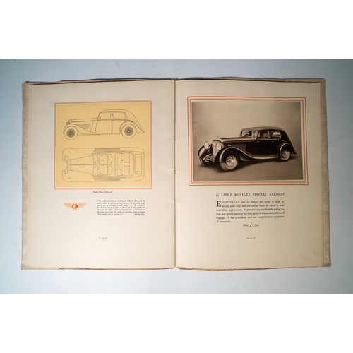 66 - 1936 BENTLEY 4 1/4 LITRE BROCHURE