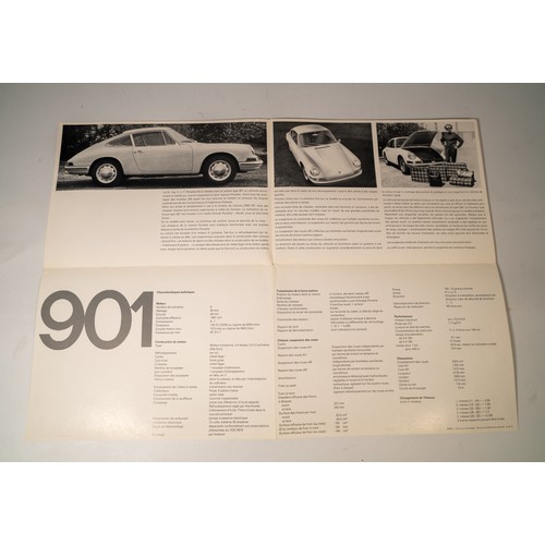 65 - EARLY PORSCHE 904 PRESS LAUNCH FOLDER, ALSO 901 BROCHUREPress release for the Porsche 904 model, wit... 