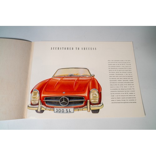 64 - MERCEDES-BENZ 300SL ROADSTER/COUPE BROCHUREBritish market edition, in English. Full colour illustrat... 