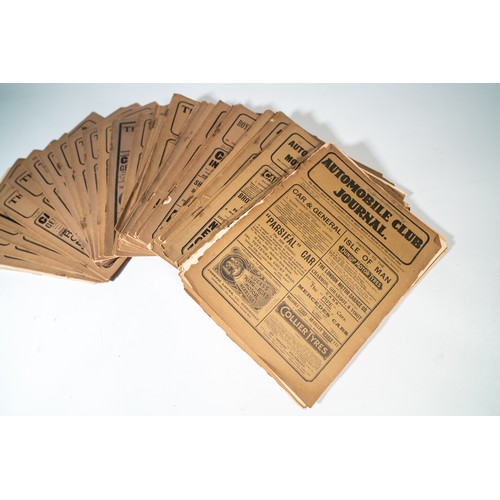 60 - 50+ COPIES OF THE AUTOMOBILE CLUB/ROYAL AUTOMOBILE CLUB JOURNAL - 1904 TO 1910A good selection of Ed... 