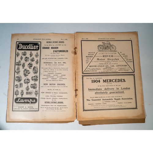 60 - 50+ COPIES OF THE AUTOMOBILE CLUB/ROYAL AUTOMOBILE CLUB JOURNAL - 1904 TO 1910A good selection of Ed... 