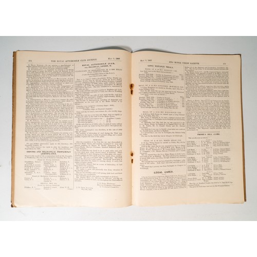 60 - 50+ COPIES OF THE AUTOMOBILE CLUB/ROYAL AUTOMOBILE CLUB JOURNAL - 1904 TO 1910A good selection of Ed... 