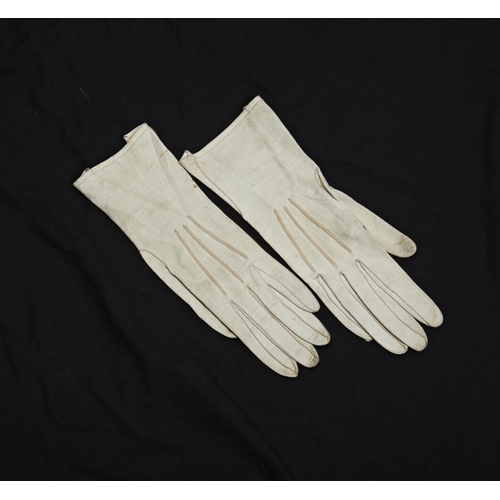 397 - A COLLECTION OF GLOVES, MAINLY 19TH CENTURY; a pair of ladies cotton long sleeved gloves.anda simila... 