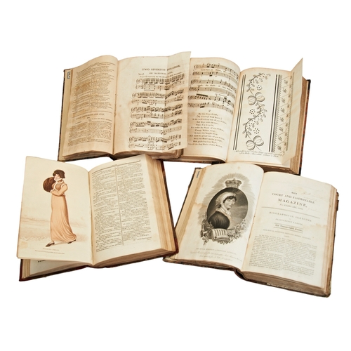 382 - FOUR VOLUMES OF LA BELLE ASSEMBLEEconsisting of 'La Belle Assemblee Vol.5 New Series From January 1,... 