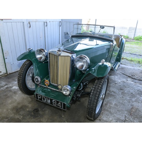 325 - 1949 MG TC “Midget”Registration Number: FDM 841Chassis number: TC9164 Recorded Mileage: 15 miles sin... 