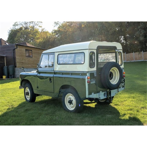 322 - 1968 Land-Rover Series IIA 88” Registration Number: KTC 834F                      Chassis Number: 24... 