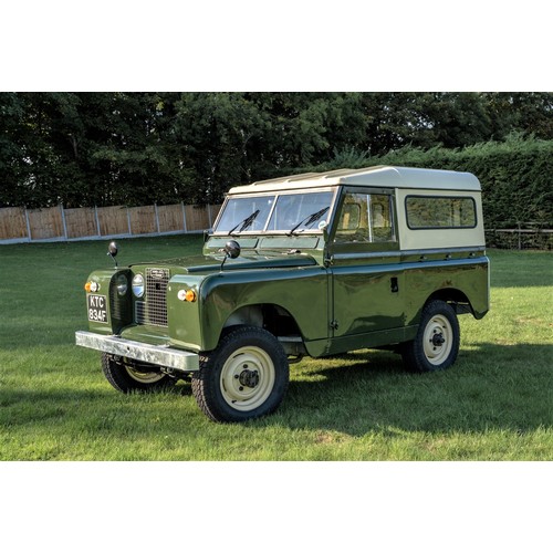 322 - 1968 Land-Rover Series IIA 88” Registration Number: KTC 834F                      Chassis Number: 24... 