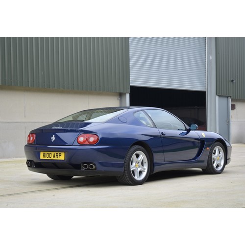 311 - 1998 Ferrari 456M GTARegistration Number: R100 ARPChassis Number: ZFFWP50C0000113420Recorded Mileage... 