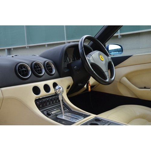 311 - 1998 Ferrari 456M GTARegistration Number: R100 ARPChassis Number: ZFFWP50C0000113420Recorded Mileage... 