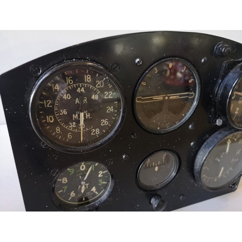 89 - A SUPERMARINE SPITFIRE MK5B BLIND FLYING PANELAn original WWII cockpit instrument panel, designed fo... 