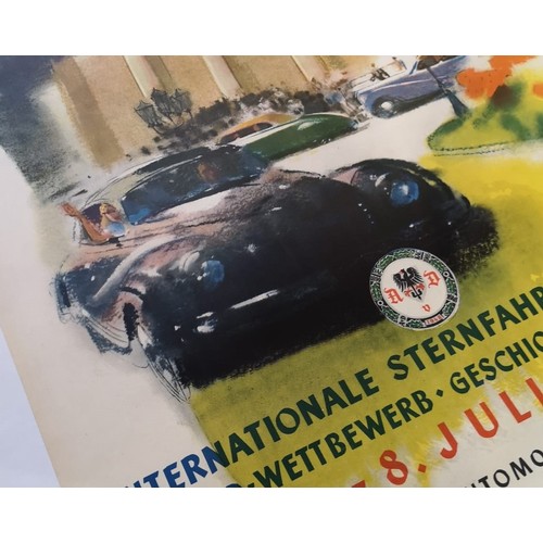 84 - 1951 XIV INTERNATIONALES BADEN-BADENER POSTER BY MUNDORFF1951 German Auto Show poster, measuring 84 ... 