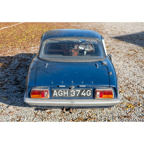 301 - 1969 Lotus Elan S4 SE Fixed Head CoupeRegistration Number: AGH 374GChassis Number: 8684Recorded Mile... 