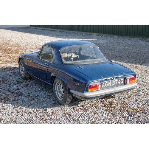 301 - 1969 Lotus Elan S4 SE Fixed Head CoupeRegistration Number: AGH 374GChassis Number: 8684Recorded Mile... 