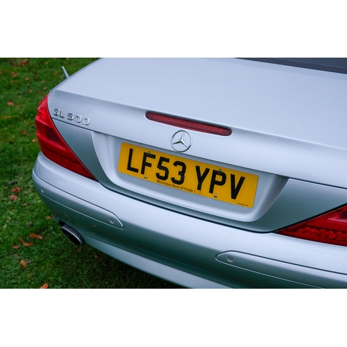 305 - 2003 Mercedes-Benz SL500                                               Registration Number: LF53 YPV... 