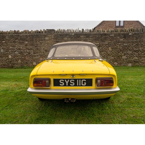 323 - 1969 Lotus Elan S4 SE Drophead Coupe​Registration Number: SYS 11GChassis Number : 45/8481Recorded Mi... 