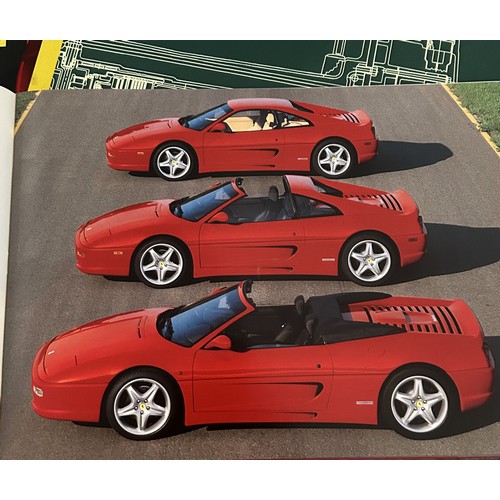 139 - FERRARI F40, 456, 550, 355 BROCHURES, PLUS FERRARI BOOKF40 - Large fold out formatLarge format broch... 