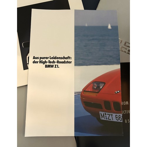 138 - A COLLECTION OF BMW AND AUDI SALES BROCHURESCovering such models as the BMW Z1, E24, 850i, Audi Quat... 