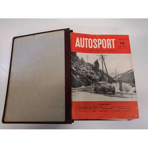 26 - BOUND SERIES OF AUTOSPORT, MOTOR AND MOTOR RACING MAGAZINESDated from the 1950s - 60s.