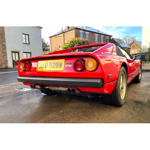 310 - 1981 Ferrari 308 GTSiRegistration Number: MKU 928WChassis Number: ZFFHA02B000038351Recorded Mileage:... 