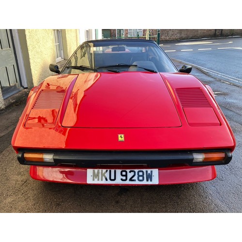 310 - 1981 Ferrari 308 GTSiRegistration Number: MKU 928WChassis Number: ZFFHA02B000038351Recorded Mileage:... 