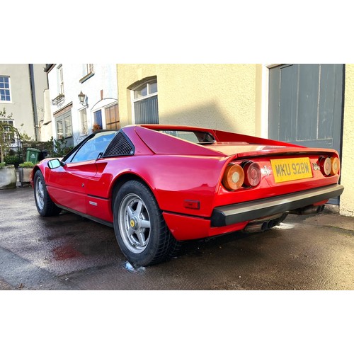 310 - 1981 Ferrari 308 GTSiRegistration Number: MKU 928WChassis Number: ZFFHA02B000038351Recorded Mileage:... 