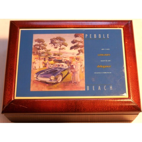 146 - TWO PEBBLE BEACH CONCOURS TRINKET BOXES1995 Pebble Beach Tricket Box1996 Pebble Beach Tricket Box... 