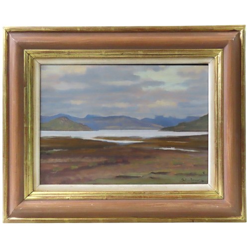 291 - JULIAN BARROW (1939-2013) 'KINGAIR LOCH, ARGYLL' (1979) OIL PAINTING ON CANVAS, signed and dated in ... 