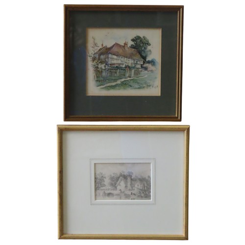 274 - S. TRING-PEARCE (b.19th CENTURY) 'AN OLD INN AT HOLLINGBOURNE' WATER COLOUR/PAPER, monogrammed in lo... 