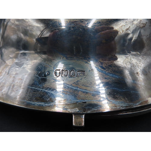 337 - A GEORGE III SILVER BASKET, oval tapering form with bright cut decoration, fluted edge ans rig handl... 