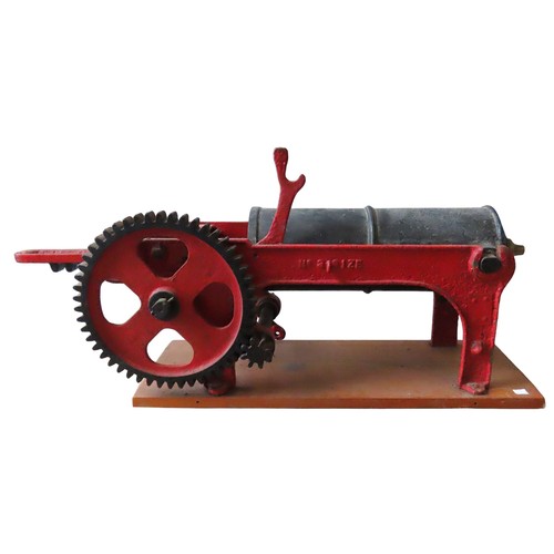 431 - A CAST-IRON SAUSAGE MAKER, LATE 19TH CENTURY, by William Douglas & Son, London and Edinburgh, No... 