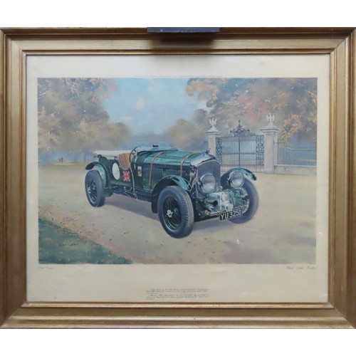 80 - GERALD COULSON (1926-2021) 'BLACK LABEL BENTLEY' COLOUR PRINT, published in 1967 by Frost & Reed... 