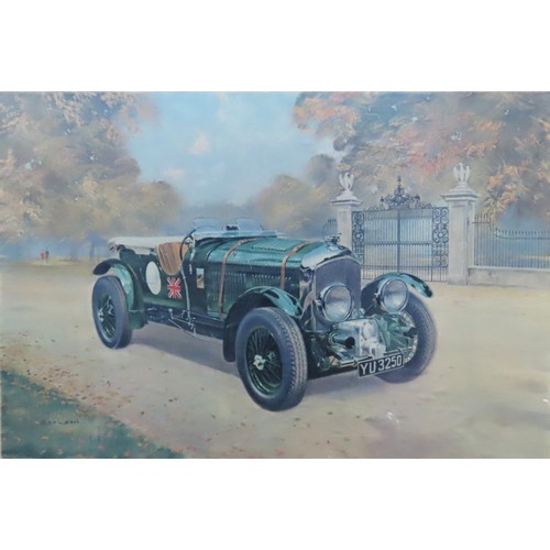 80 - GERALD COULSON (1926-2021) 'BLACK LABEL BENTLEY' COLOUR PRINT, published in 1967 by Frost & Reed... 